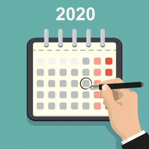 Расписание курсов на 2020 год.